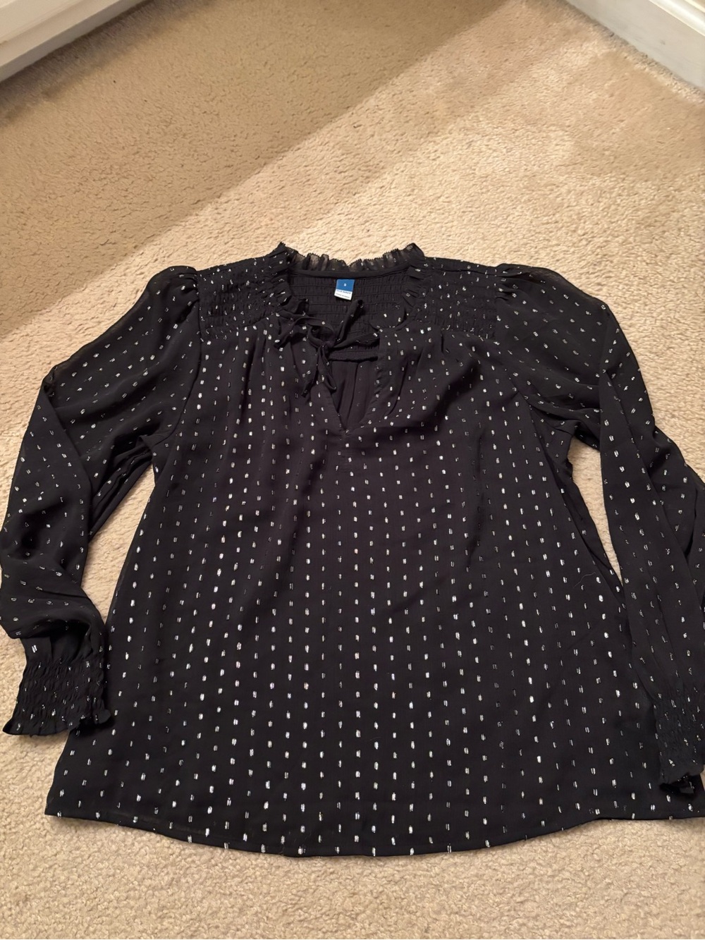 Old Navy l/s sparkly blouse, S✨